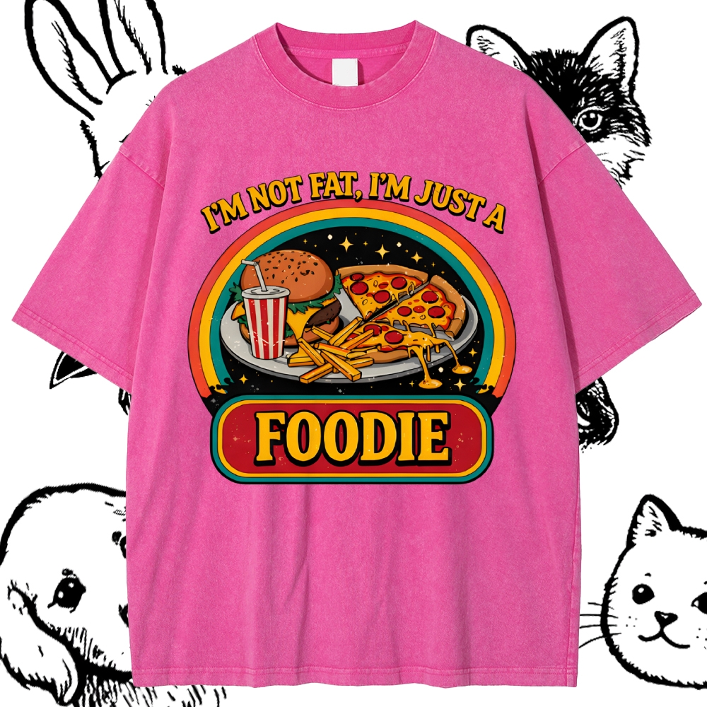 The Intergalactic Foodie Feast Cotton Vintage Wash Classic Graphic Tee