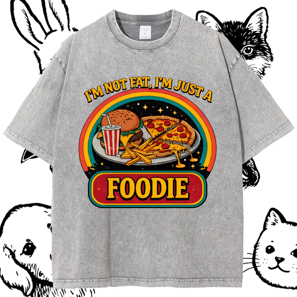 The Intergalactic Foodie Feast Cotton Vintage Wash Classic Graphic Tee