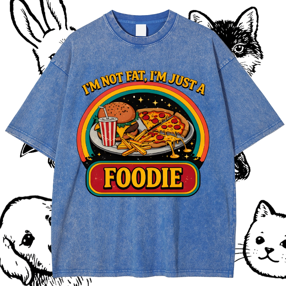 The Intergalactic Foodie Feast Cotton Vintage Wash Classic Graphic Tee