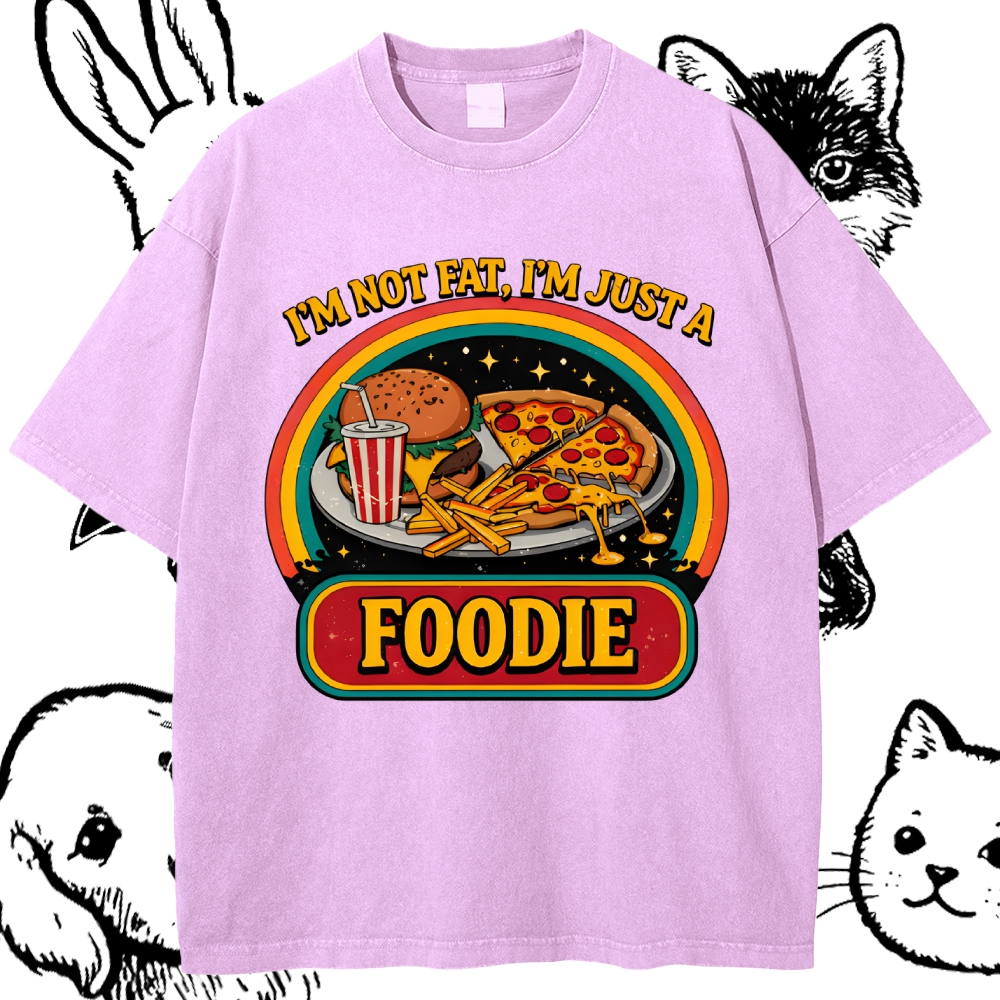 The Intergalactic Foodie Feast Cotton Vintage Wash Classic Graphic Tee