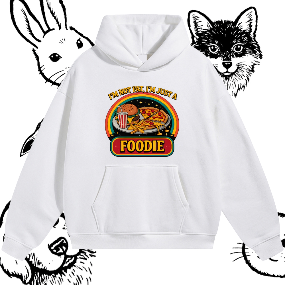 The Intergalactic Foodie Feast Cotton Blend Classic Fit Unisex Hoodie