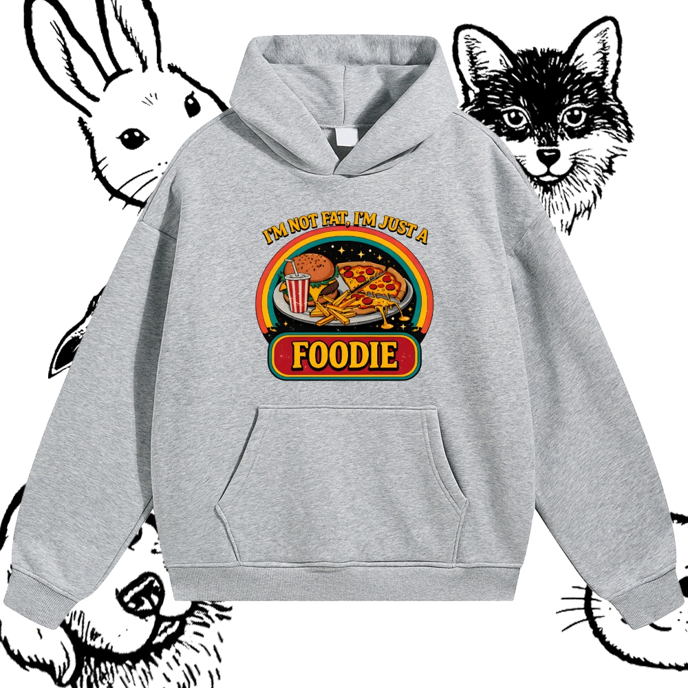 The Intergalactic Foodie Feast Cotton Blend Classic Fit Unisex Hoodie