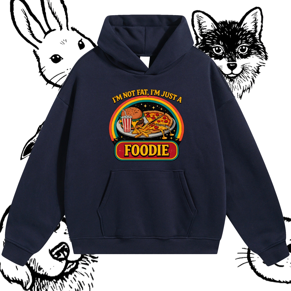 The Intergalactic Foodie Feast Cotton Blend Classic Fit Unisex Hoodie