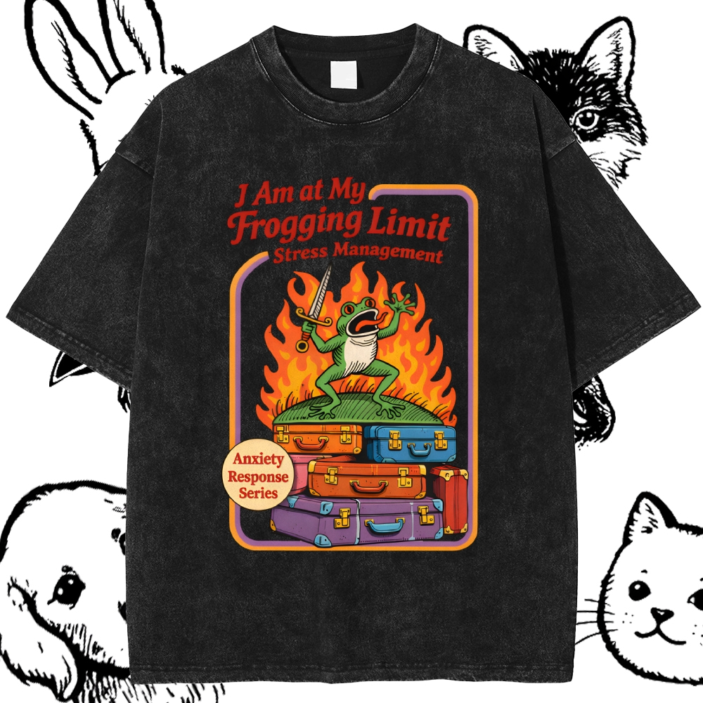 The Overloaded Stress Warrior Cotton Vintage Wash Classic Graphic Tee
