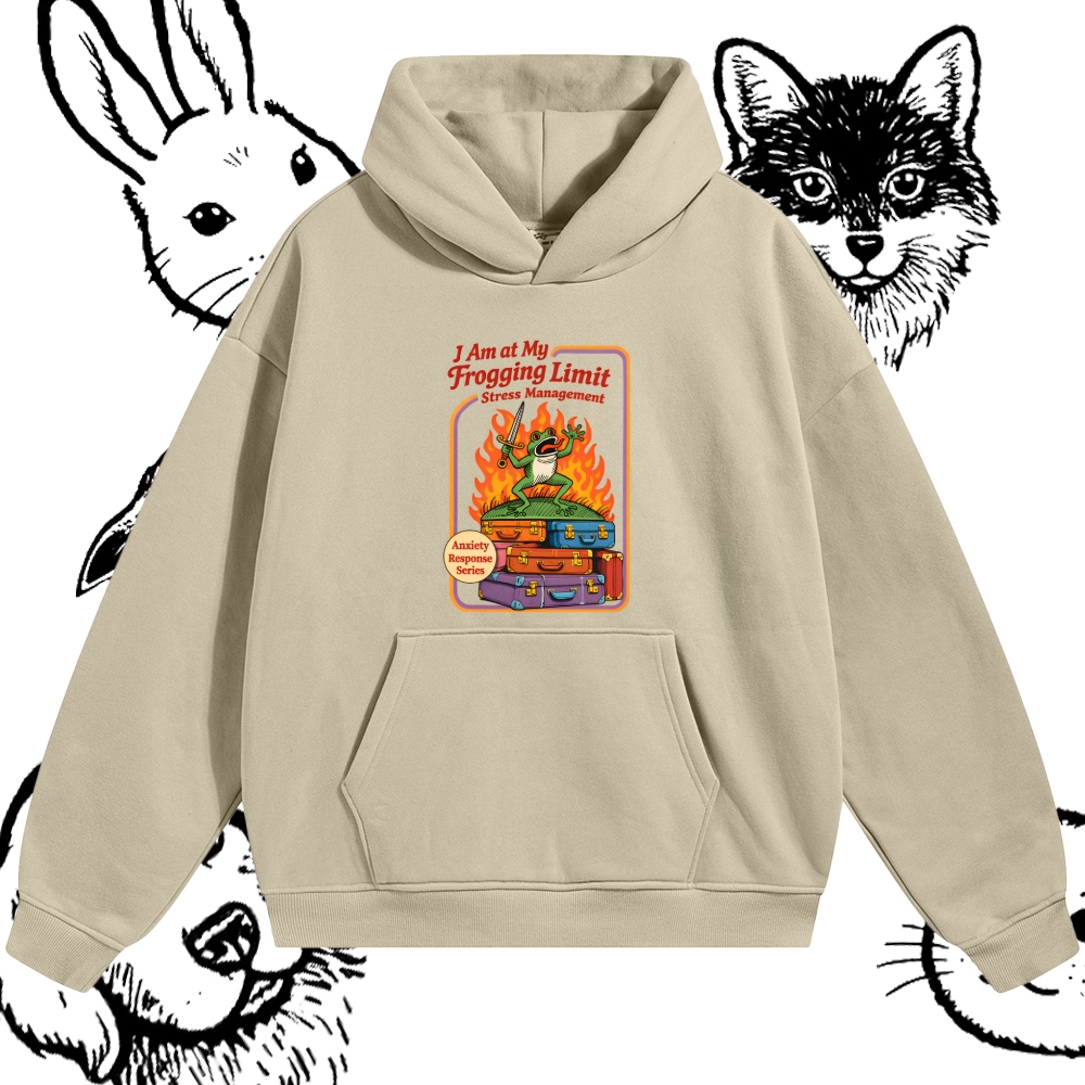 The Overloaded Stress Warrior Cotton Blend Classic Fit Unisex Hoodie