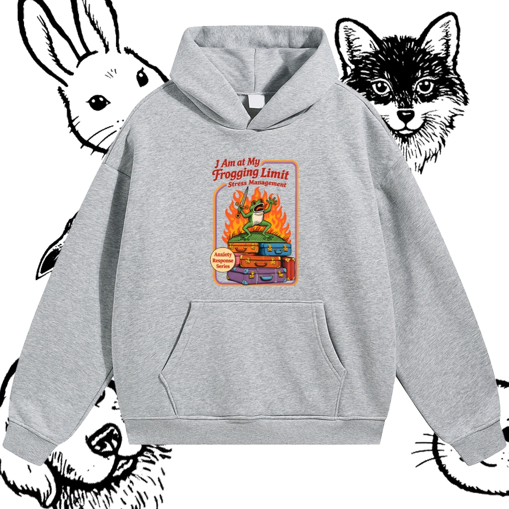 The Overloaded Stress Warrior Cotton Blend Classic Fit Unisex Hoodie