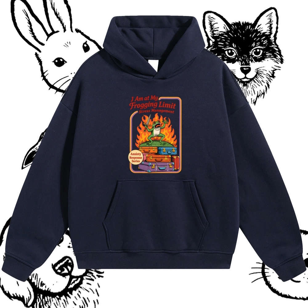 The Overloaded Stress Warrior Cotton Blend Classic Fit Unisex Hoodie