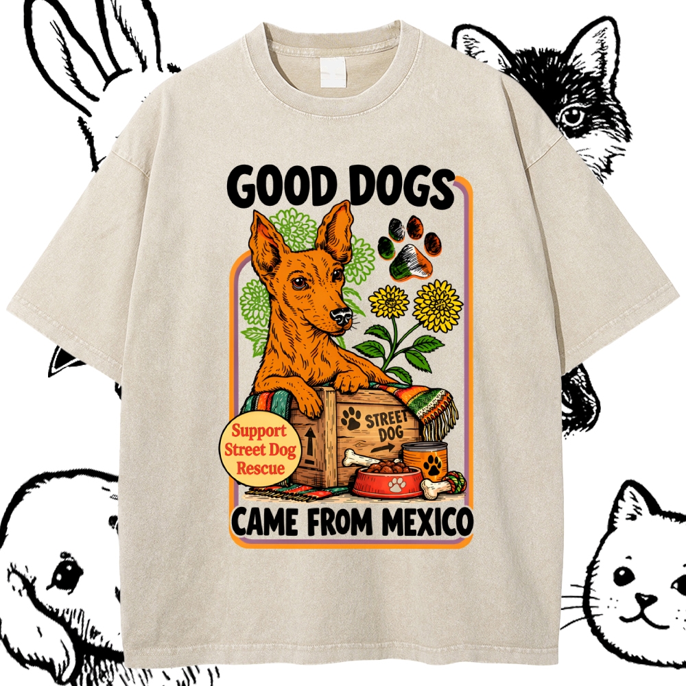 The Brave Mexican Street Soul Cotton Vintage Wash Classic Graphic Tee