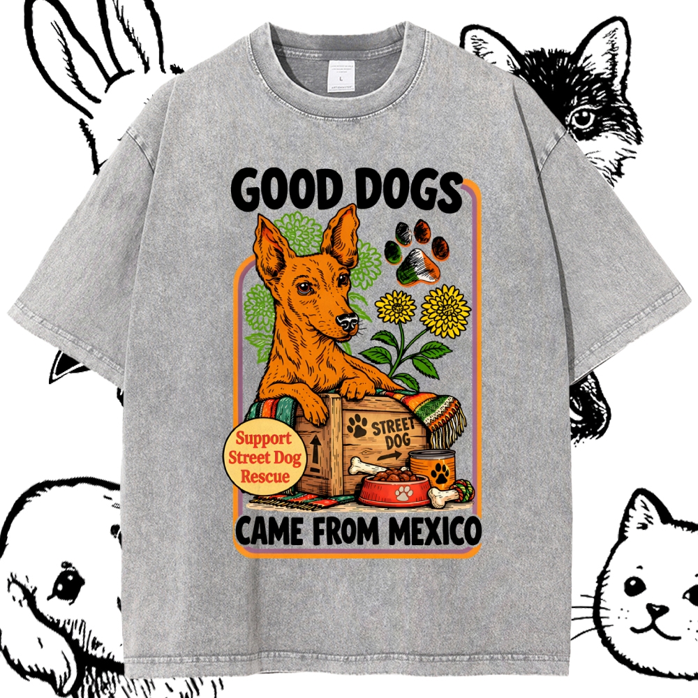 The Brave Mexican Street Soul Cotton Vintage Wash Classic Graphic Tee
