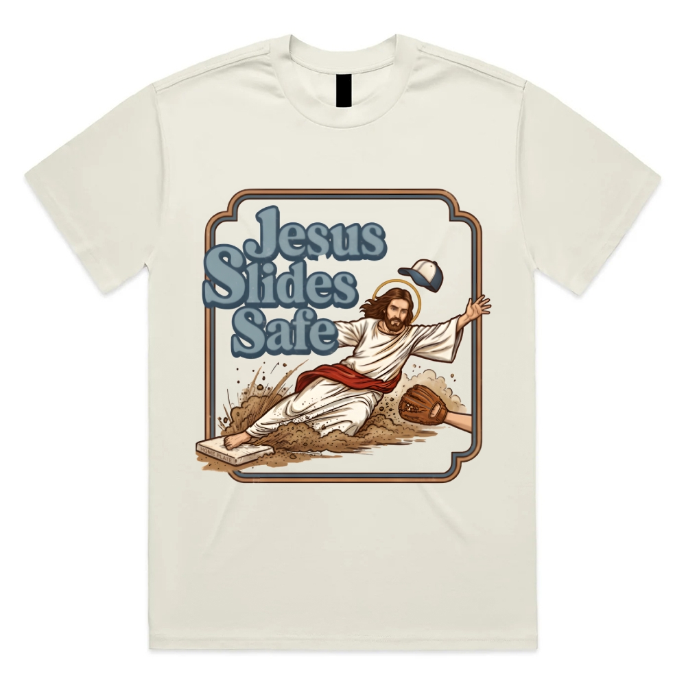 The Divine Home Run Legend Cotton Classic Fit Retro Dark Humor Graphic Tee