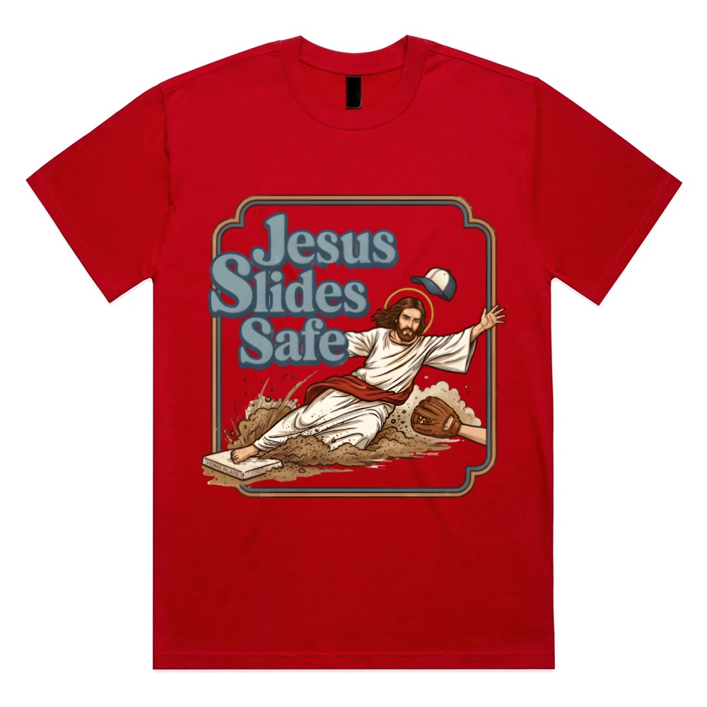 The Divine Home Run Legend Cotton Classic Fit Retro Dark Humor Graphic Tee