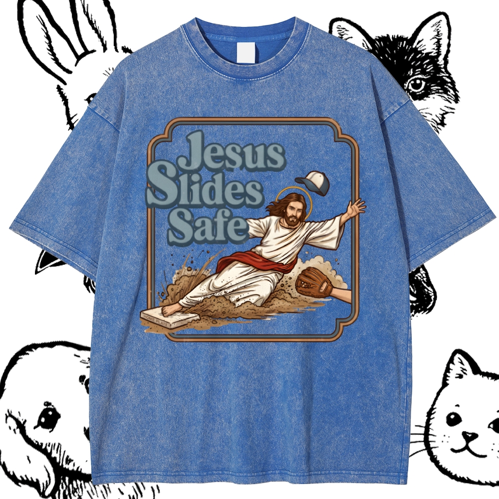 The Divine Home Run Legend Cotton Vintage Wash Classic Graphic Tee