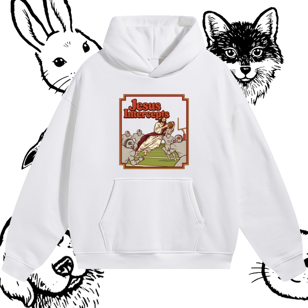 The Divine Defensive Interception Cotton Blend Classic Fit Unisex Hoodie