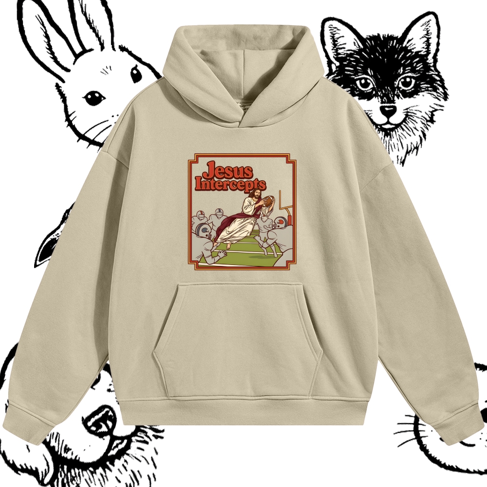 The Divine Defensive Interception Cotton Blend Classic Fit Unisex Hoodie