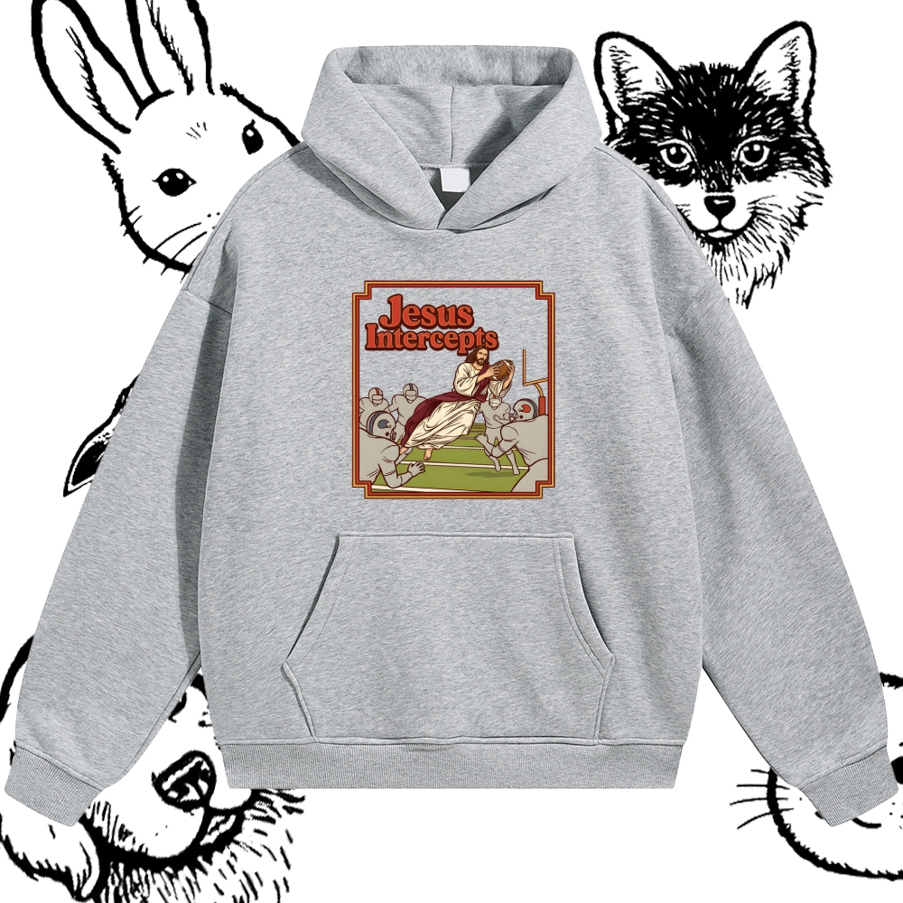 The Divine Defensive Interception Cotton Blend Classic Fit Unisex Hoodie