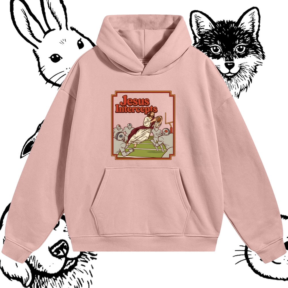 The Divine Defensive Interception Cotton Blend Classic Fit Unisex Hoodie