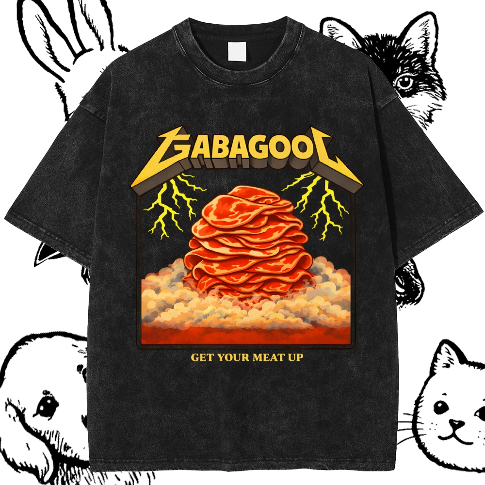 Gabagool Meat Storm Cotton Vintage Wash Classic Graphic Tee