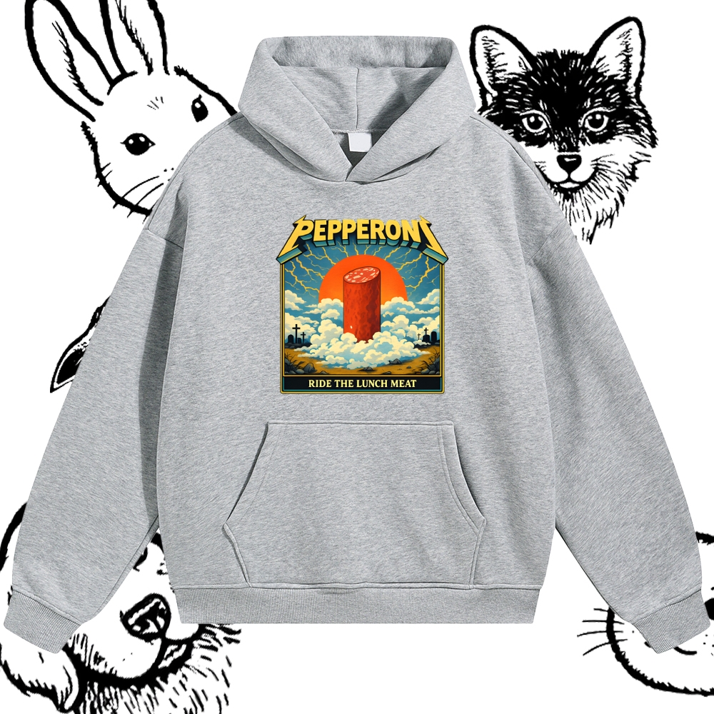 Ride The Lunch Meat Cotton Blend Classic Fit Unisex Hoodie