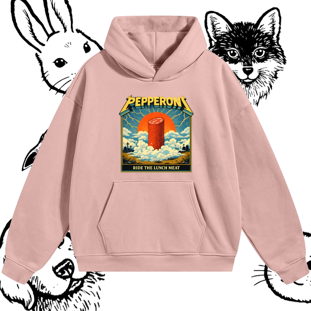 Ride The Lunch Meat Cotton Blend Classic Fit Unisex Hoodie