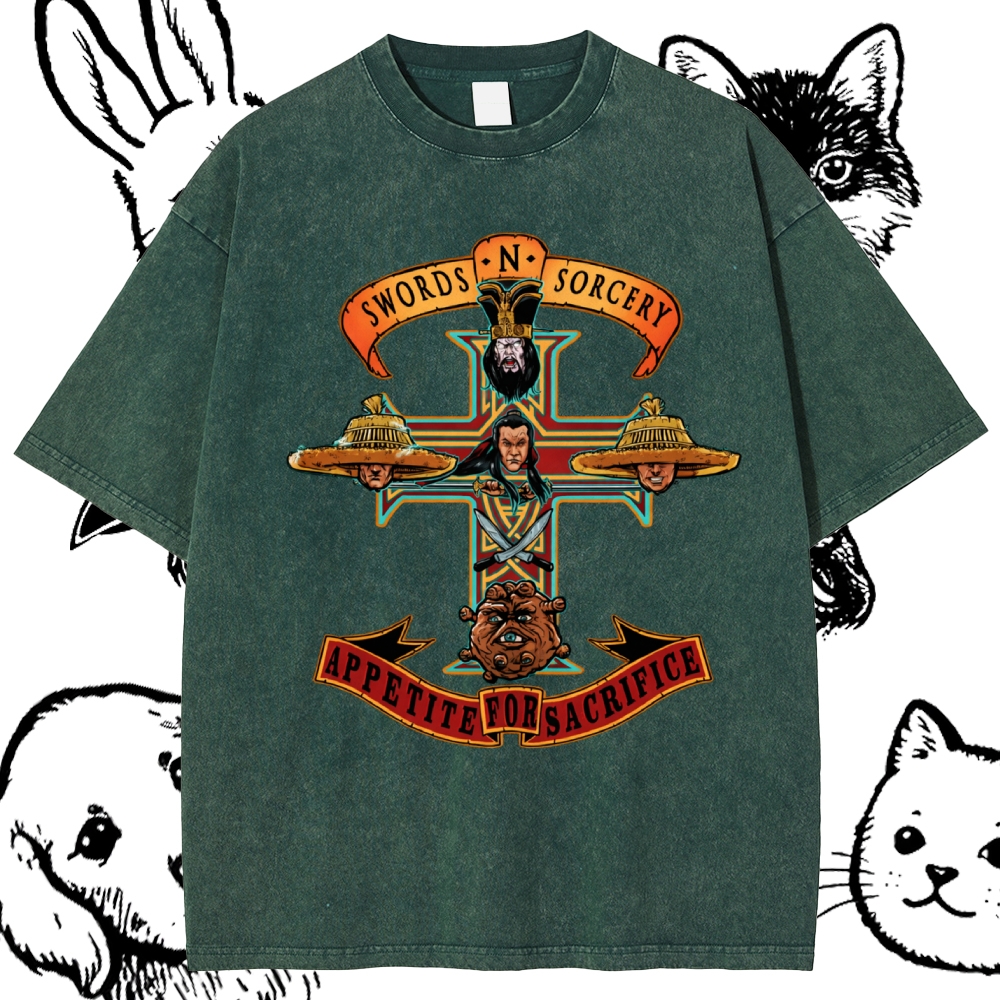 Appetite For Sacrifice Cotton Vintage Wash Classic Graphic Tee