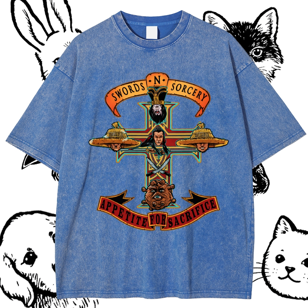 Appetite For Sacrifice Cotton Vintage Wash Classic Graphic Tee
