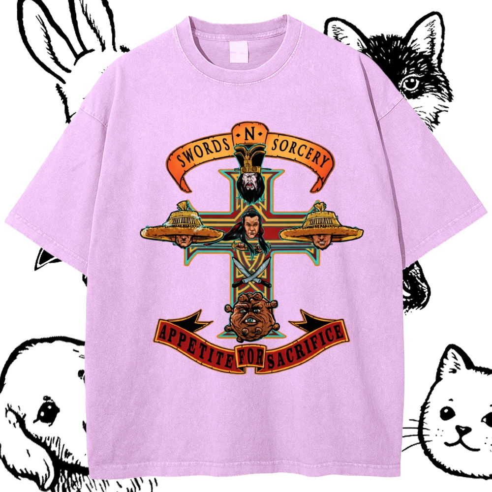 Appetite For Sacrifice Cotton Vintage Wash Classic Graphic Tee