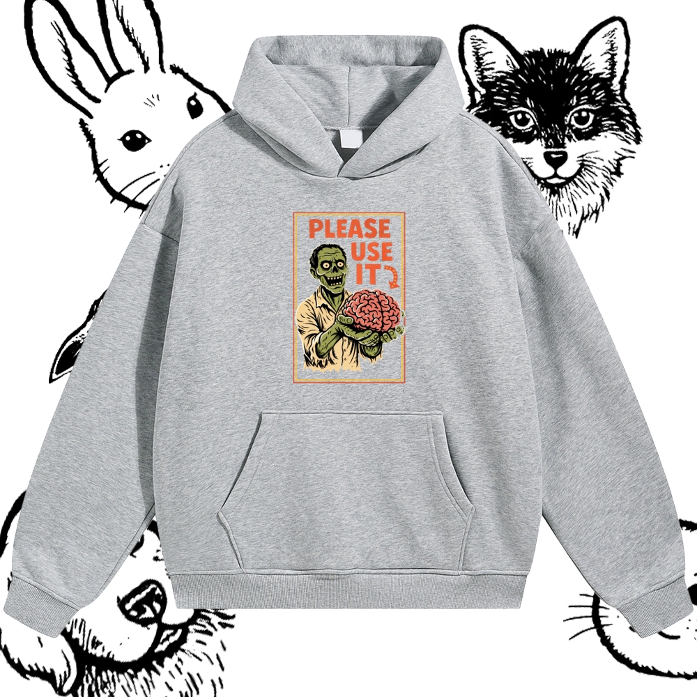 Brain Reminder Cotton Blend Classic Fit Unisex Hoodie