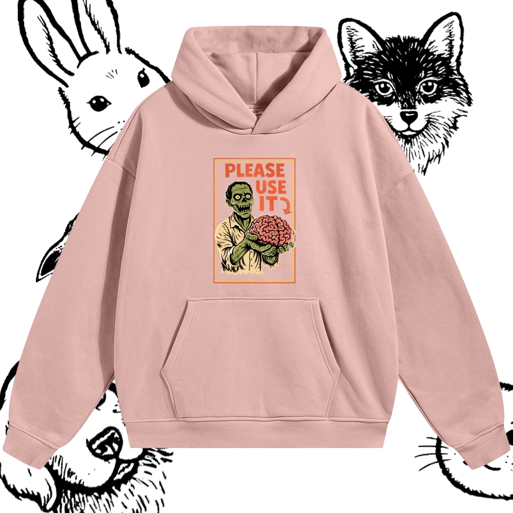 Brain Reminder Cotton Blend Classic Fit Unisex Hoodie