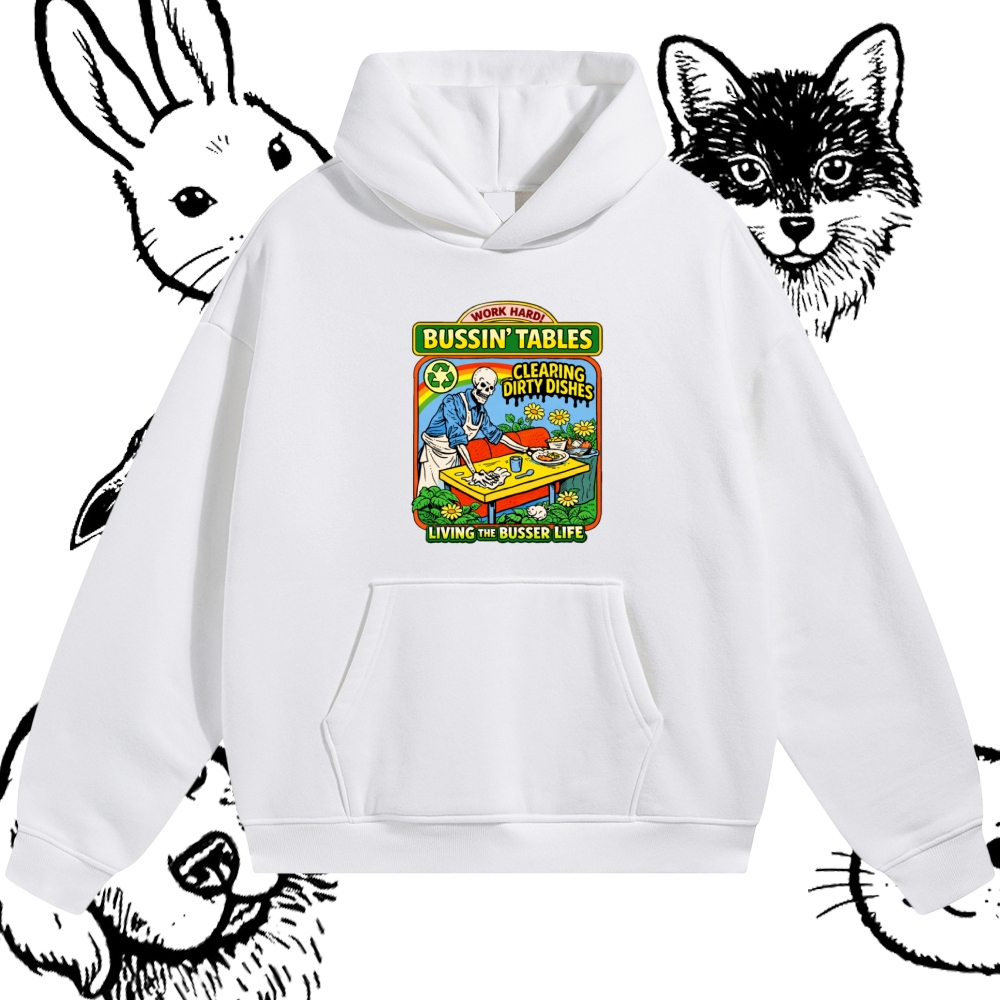 Skeleton Busser Life Cotton Blend Classic Fit Unisex Hoodie
