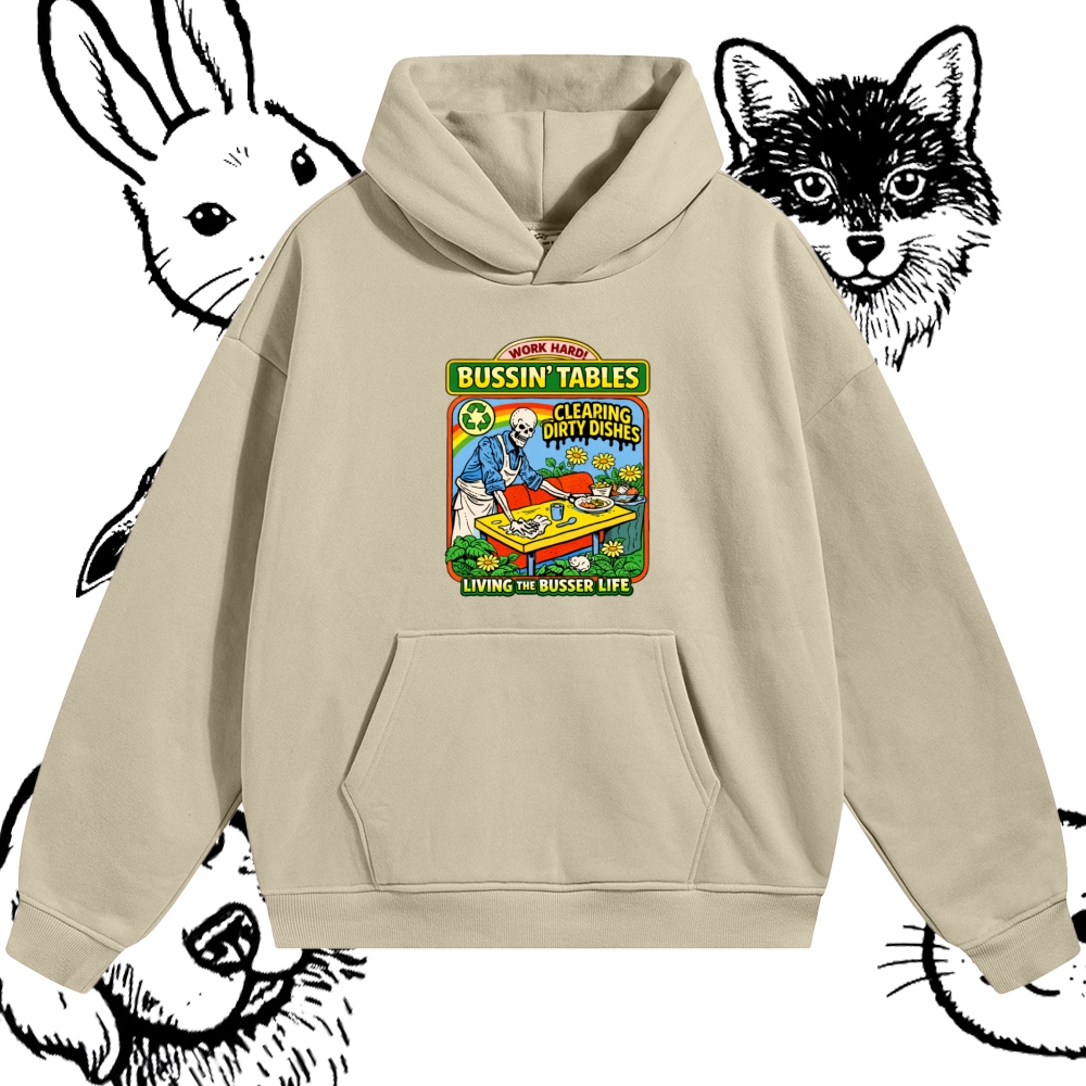 Skeleton Busser Life Cotton Blend Classic Fit Unisex Hoodie