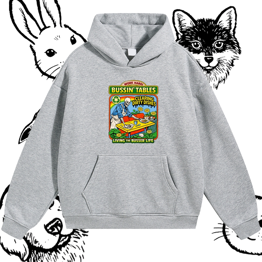 Skeleton Busser Life Cotton Blend Classic Fit Unisex Hoodie