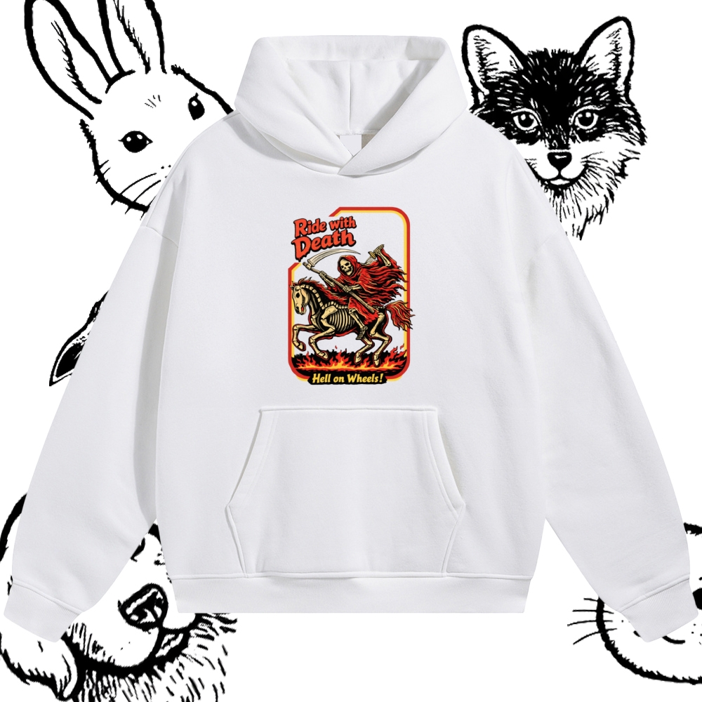 Death Rider Spirit Cotton Blend Classic Fit Unisex Hoodie