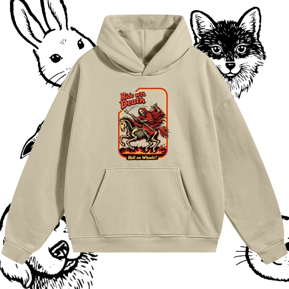 Death Rider Spirit Cotton Blend Classic Fit Unisex Hoodie