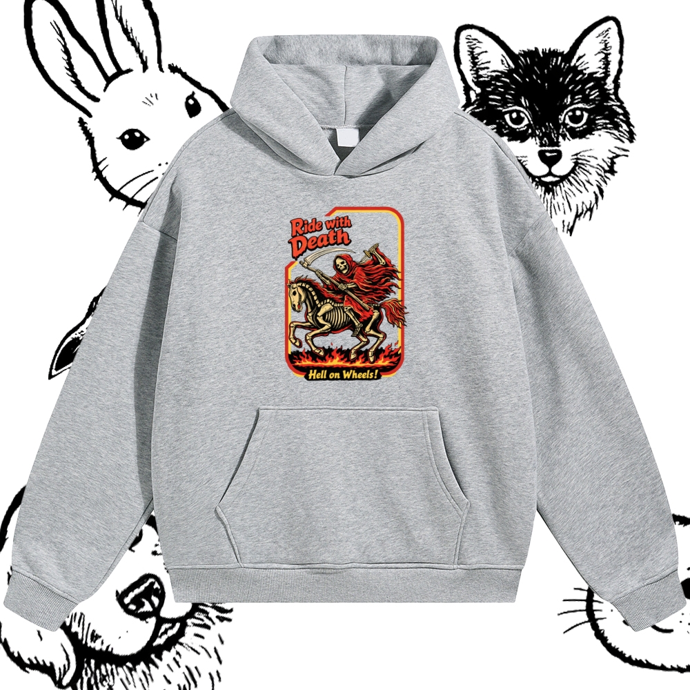 Death Rider Spirit Cotton Blend Classic Fit Unisex Hoodie