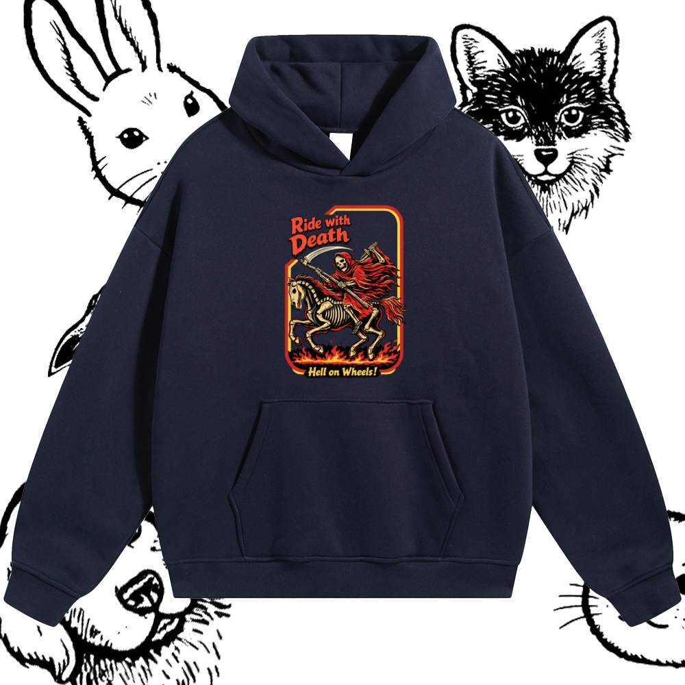 Death Rider Spirit Cotton Blend Classic Fit Unisex Hoodie