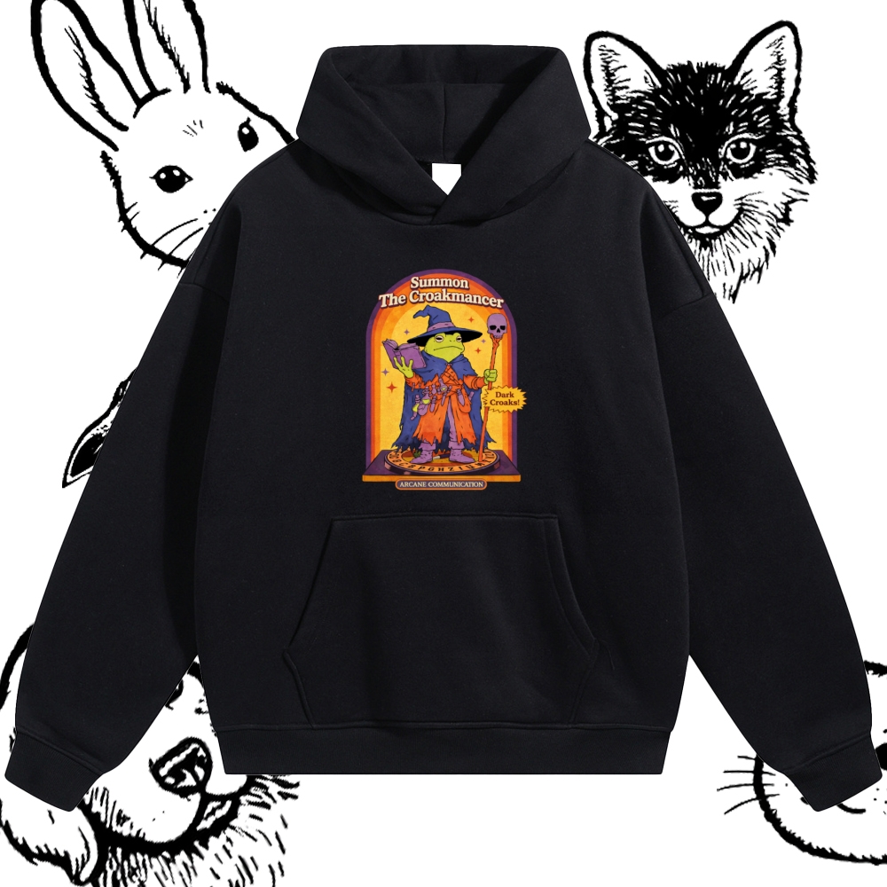 Summon The Croakmancer Cotton Blend Classic Fit Unisex Hoodie