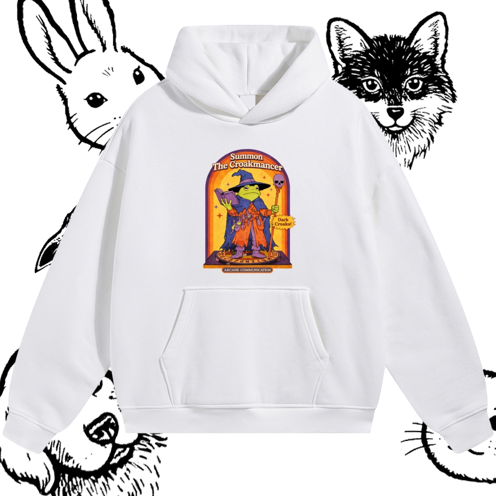 Summon The Croakmancer Cotton Blend Classic Fit Unisex Hoodie