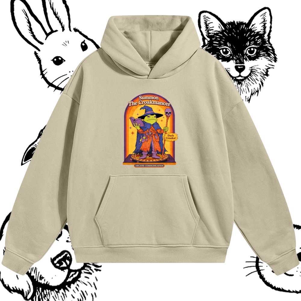 Summon The Croakmancer Cotton Blend Classic Fit Unisex Hoodie