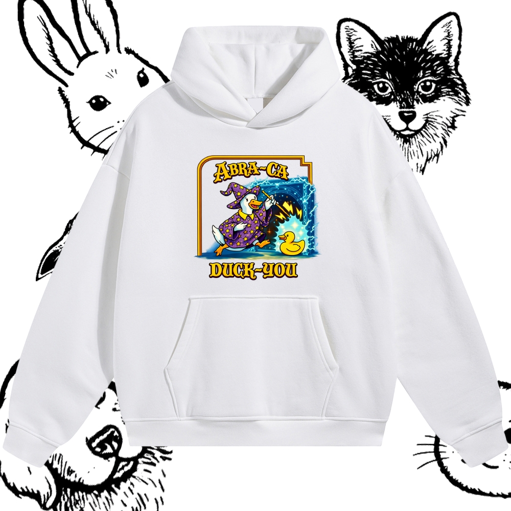 Abra Ca Duck You Wizard Cotton Blend Classic Fit Unisex Hoodie