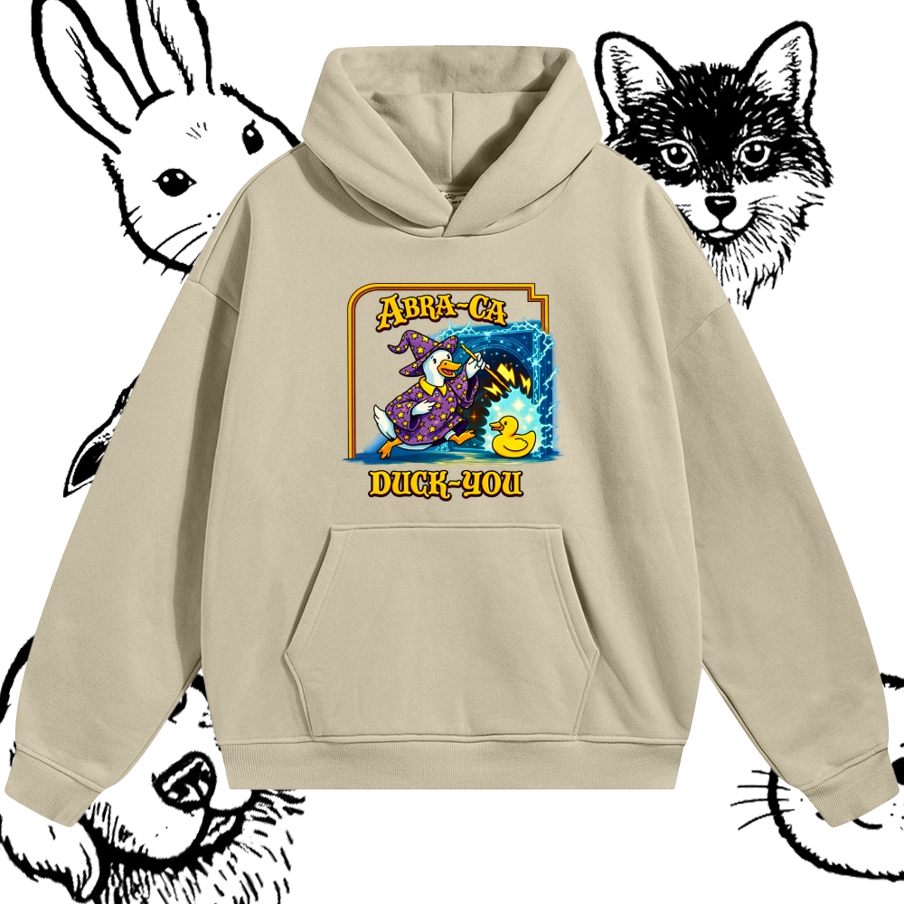 Abra Ca Duck You Wizard Cotton Blend Classic Fit Unisex Hoodie