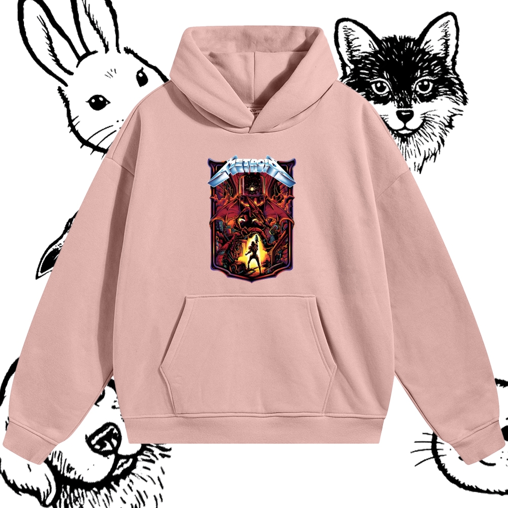 Metroid Ridley Boss Battle Cotton Blend Classic Fit Unisex Hoodie