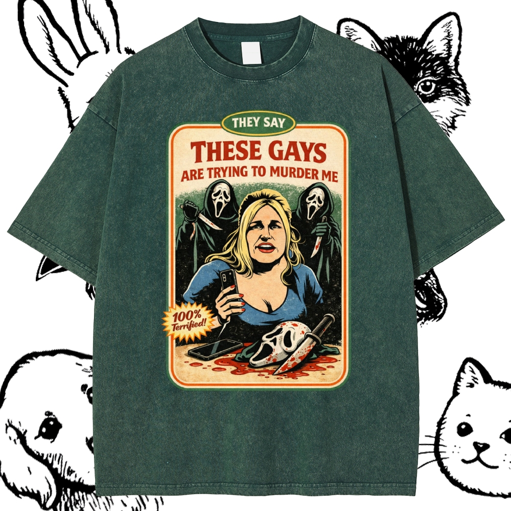 Iconic Vacation Panic Cotton Vintage Wash Classic Graphic Tee