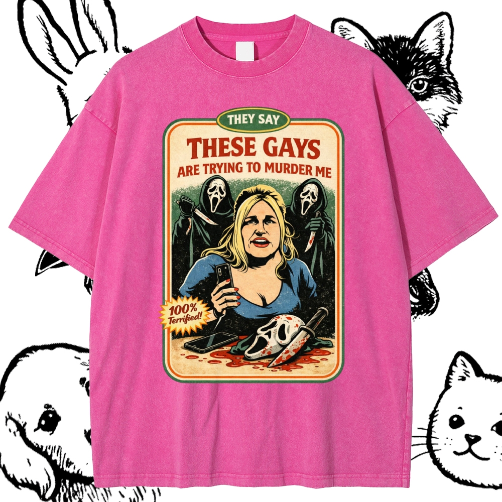 Iconic Vacation Panic Cotton Vintage Wash Classic Graphic Tee