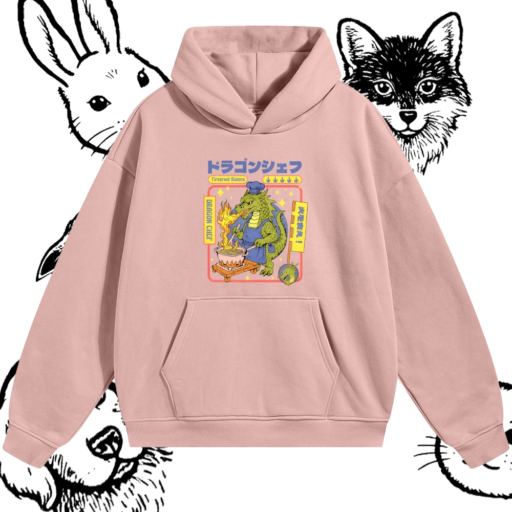 Dragon Chef: Fireproof Ramen  Cotton Blend Classic Fit Unisex Hoodie