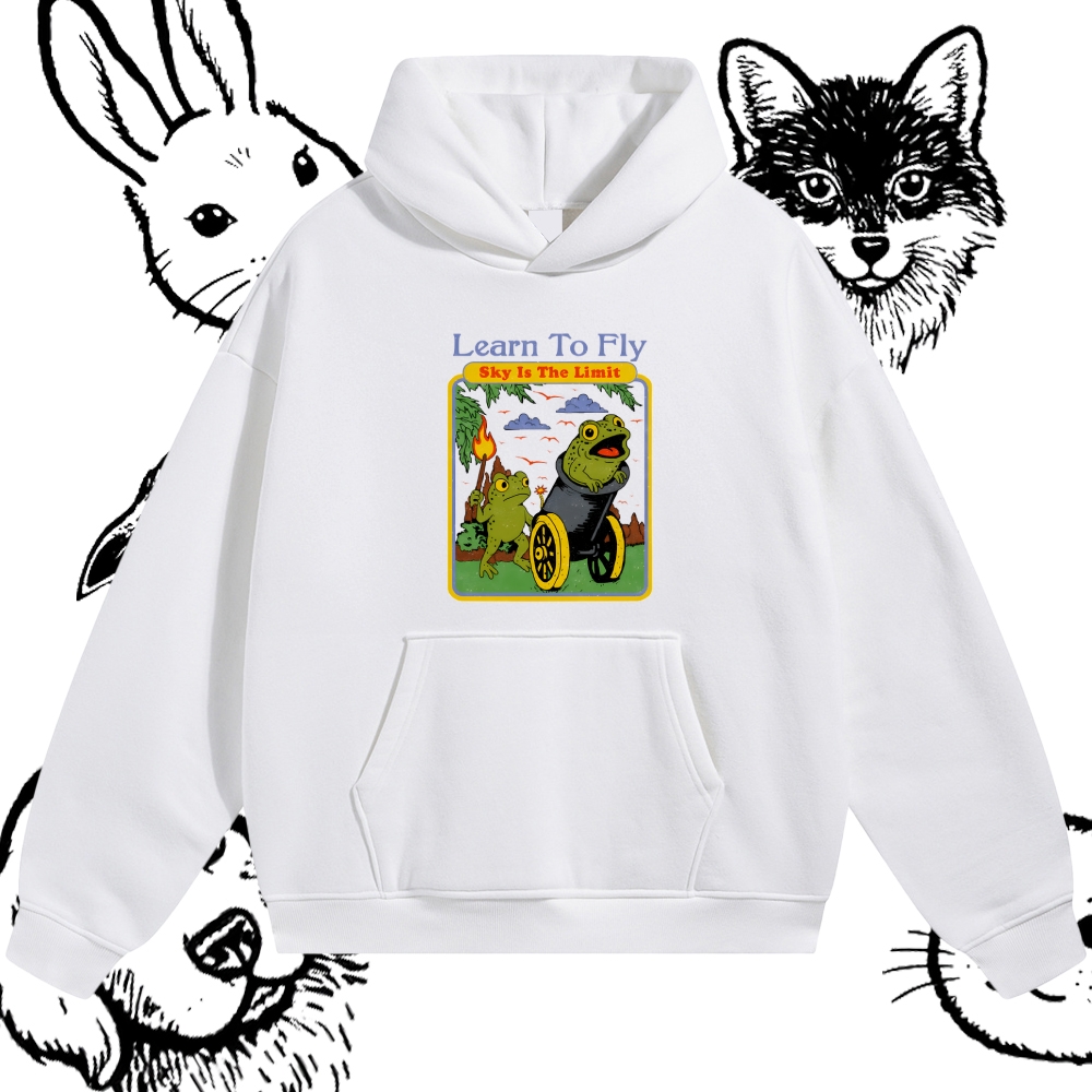 Skyward Frogs Cannon Cotton Blend Classic Fit Unisex Hoodie