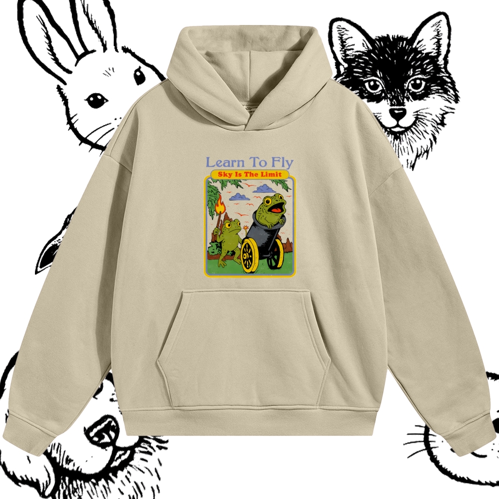 Skyward Frogs Cannon Cotton Blend Classic Fit Unisex Hoodie
