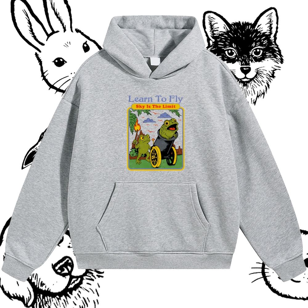 Skyward Frogs Cannon Cotton Blend Classic Fit Unisex Hoodie