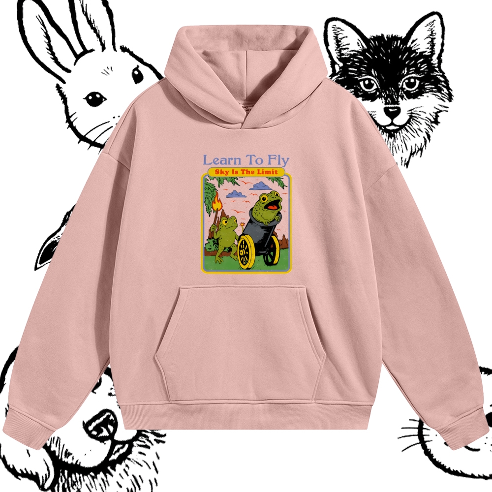 Skyward Frogs Cannon Cotton Blend Classic Fit Unisex Hoodie