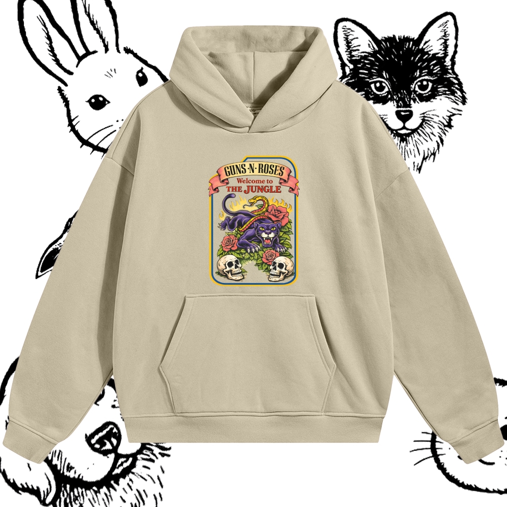 Welcome To The Jungle Cotton Blend Classic Fit Unisex Hoodie