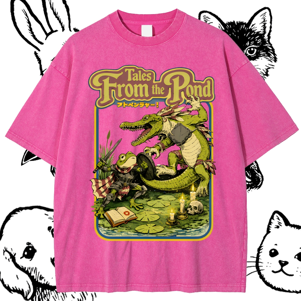 Tales From The Pond Cotton Vintage Wash Classic Graphic Tee